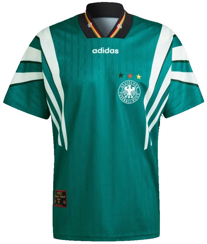 Camisa II Seleção da Alemanha 1996 Adidas retro 